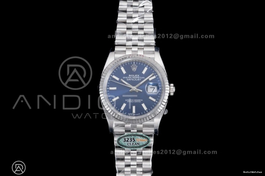 Edition DateJust Stick Bracelet Unisex Best 36 Dial 560 Steel SH 126234 Clean 1:1 on Blue 904L Jubilee 0214